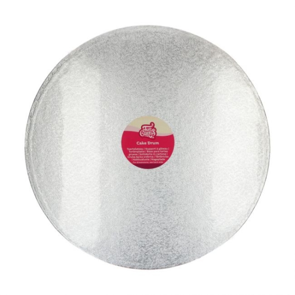 Cake Board Round 455mm (18") / Thickness 12mm - SILVER